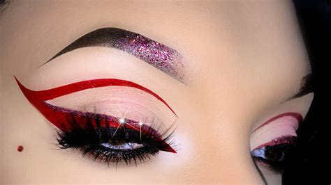 Red Cut Crease Cat Eye Makeup Tutorial Youtube