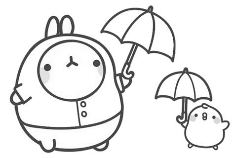 Molang Para Colorear Dibujos Animados