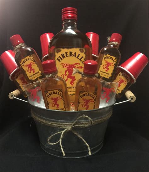 Fireball Bouquet Liquor Bouquet Liquor T Baskets Alcohol T