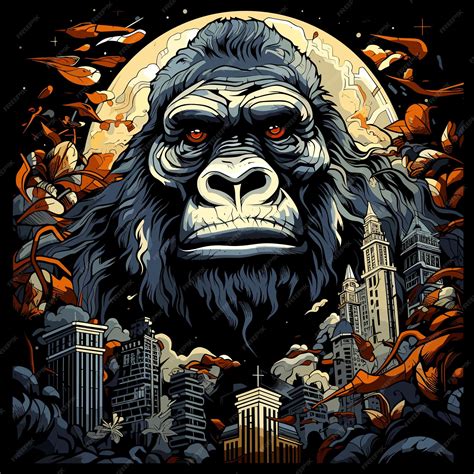 Premium AI Image | Abstract portrait of an angry and terrified giant