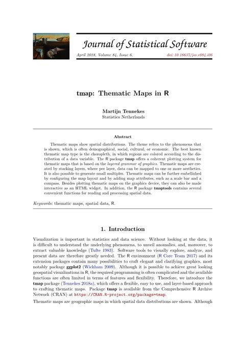 Tmap Thematic Maps In R Docslib