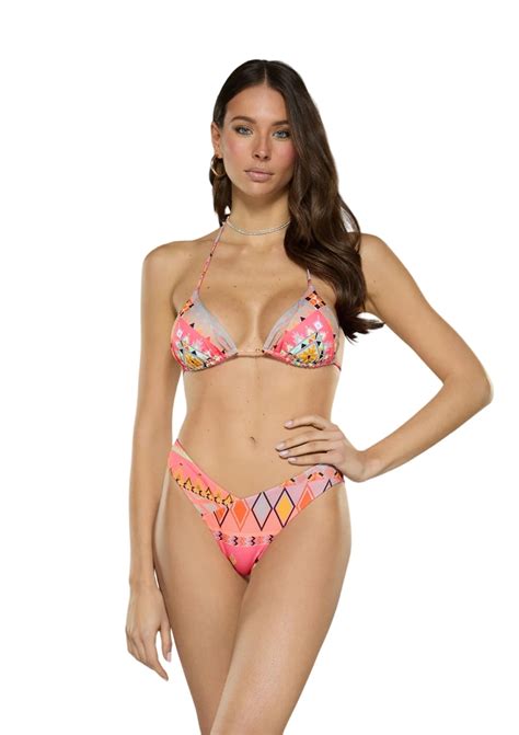 BIKINI TRIANGOLO E SLIP AMERICANO FISSO TRIBE Estro By Mucci