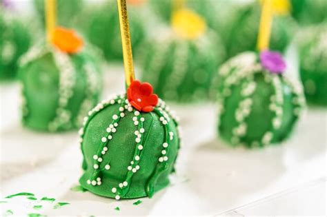 Premium Photo Delicious Cactus Cake Pops For Cinco De Mayo Celebration