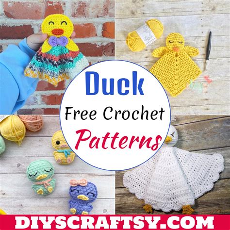 Free Crochet Duck Patterns For Making Amigurumi And Much More