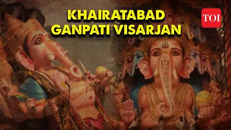 Watch Tallest Idol Khairatabad Ganesh Of Hyderabad Immersed In Hussain