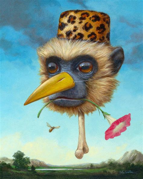 John Walker Leopard Skin Pillbox Hat Acrylic On Panel Beinart Gallery