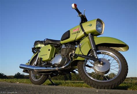 Vintage Motorcycle Mz Called Ironpic Eisenschwein