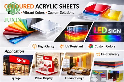 coloured acrylic sheet manufacturer custom pmma panels  signage