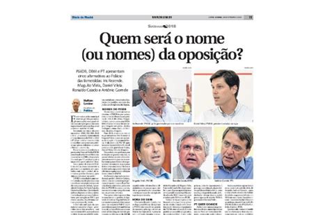 Di Rio Da Manh Mostra Que A Dois Anos Da Disputa Pelo Governo