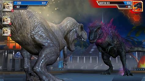 Apex Predator Showdown Can Rexy Defeat The T Rex Boss Mortem Rex Jurassic World The Game