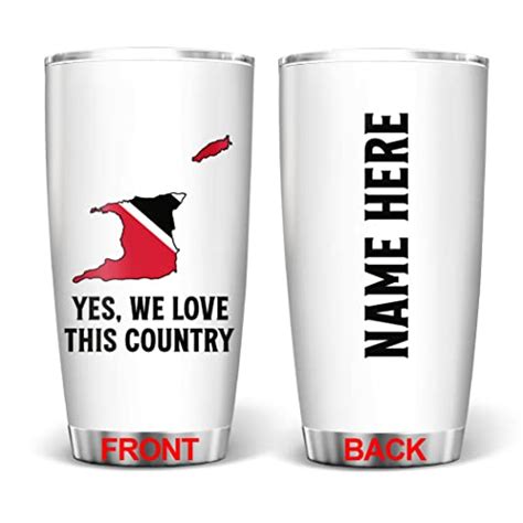 Prezzy Personalized Trinidad And Tobago Pride Flag Tumbler Continent