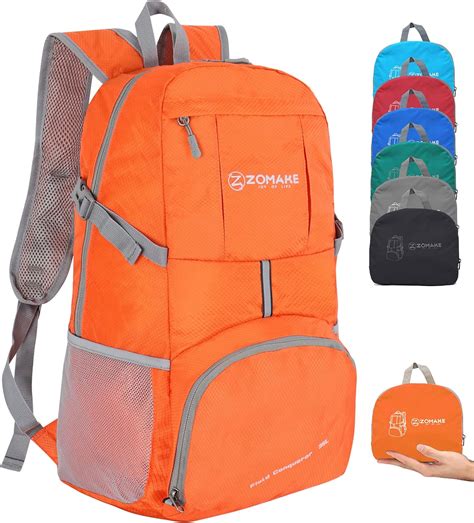 Zomake Packable Hiking Backpack Water Resistant L Lightweight Daypack