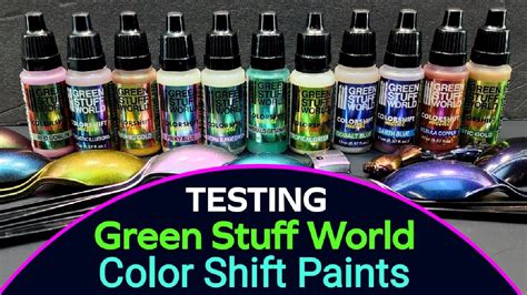 Testing Green Stuff World Color Shift Paint Awesome Acrylic