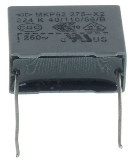 2 Kondensator MKP62 X2 275V 0,22µF 0.22uF 220nF 224K 224 K 230V 40/110 ...