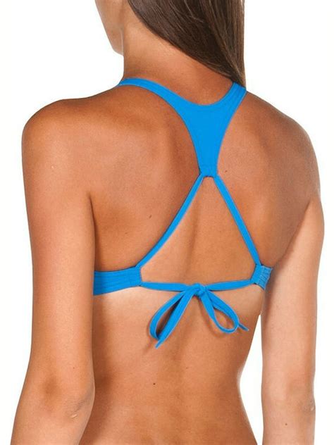 Arena High Neck Bikini Top Μπλε 001111 813 Skroutz gr