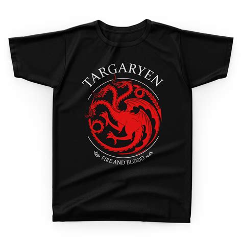 Camiseta Game Of Thrones - Camiseta 100% Algodão - Game of Thrones Casa Targaryen | Shopee Brasil