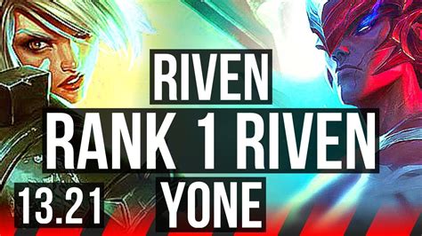 Riven Vs Yone Top Rank Riven M Mastery Solo Kills