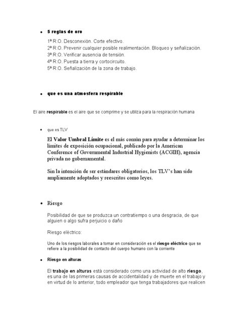 5 Reglas De Oro Pdf Hipotermia Riesgo