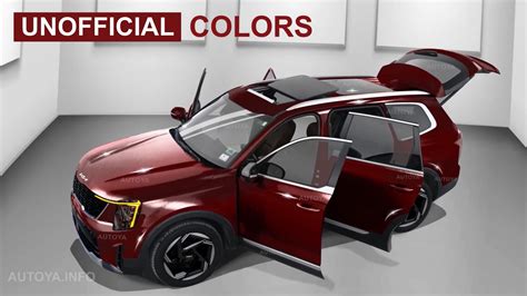 Virtually Refreshed 2025 Kia Telluride Shows Ritzy Digital Colors For