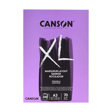 BLOC CANSON XL MARKER LAYOUT A3 70GR 100H ENCOLADO