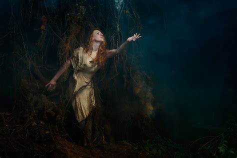 Wallpaper Sunlight Forest Women Model Fantasy Art Night