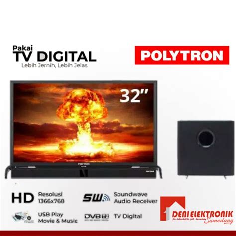 Jual FREE ONGKIR TV LED 32 Polytron Soundbar PLD32BV1588 KHUSUS