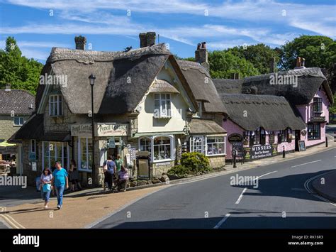 The picturesque village of Shanklin on the Isle of Wight, Hampshire ...