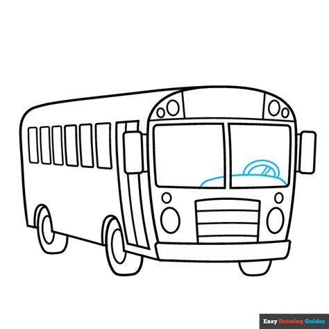 How to Draw a Cartoon School Bus - Really Easy Drawing Tutorial