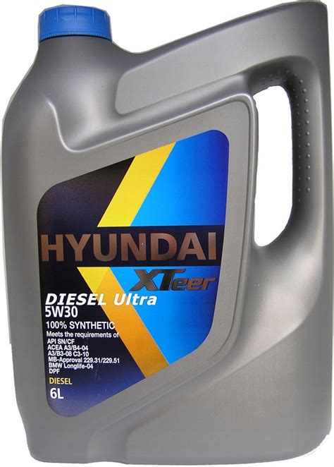 HYUNDAI XTeer 5W30 5W 30 Diesel ULTRA 6L olej OEM 1061001 za 301 zł z