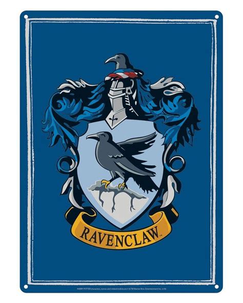 Harry Potter Ravenclaw Metallschild Din A5 Ravenclaw Wappen Als