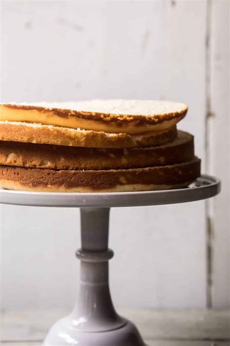 Blackberry Lavender Naked Cake With White Chocolate Buttercream Half