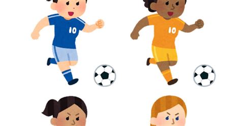 いろいろなサッカー選手のイラスト（女性） かわいいフリー素材集 いらすとや