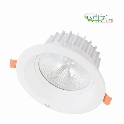 Wiiz Warm White Watt Round Led Downlight Warranty Year At Rs