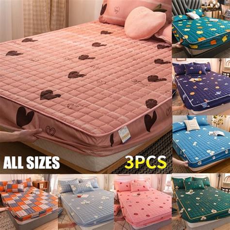 Cheap New High Quality Printed One Piece Quilted Bed Sheet Bedspread