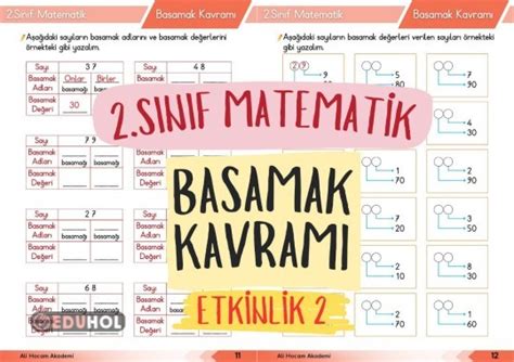 2 Sınıf Matematik Basamak Kav Eduhol Etkinlik İndir Oyun Oyna