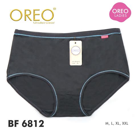 Jual OREO Celana Dalam Wanita Katun Polos Garis Samping BF6812 Shopee