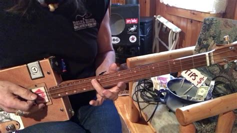 Fire Lesson For 3 String Cigar Box Guitar Youtube