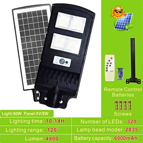 Lampu Jalan PJU 80 Watt Solar Cell Tenaga Surya Waterproof Super