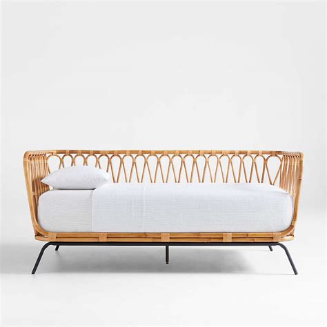 Rattan Kids Twin Daybed Frame + Reviews | Crate & Kids