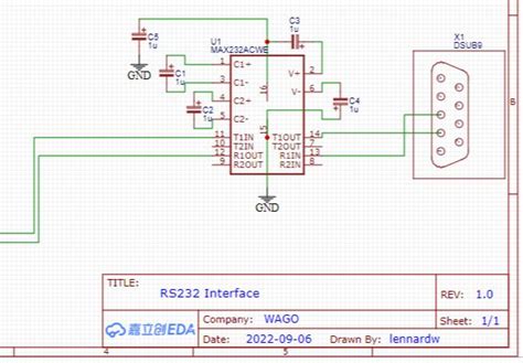 Rs232 Ttl Interface Platform For Creating And Sharing Projects Oshwlab