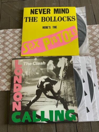 The Clash Sex Pistols Vinyl Lot Never Mind London Calling Reissues