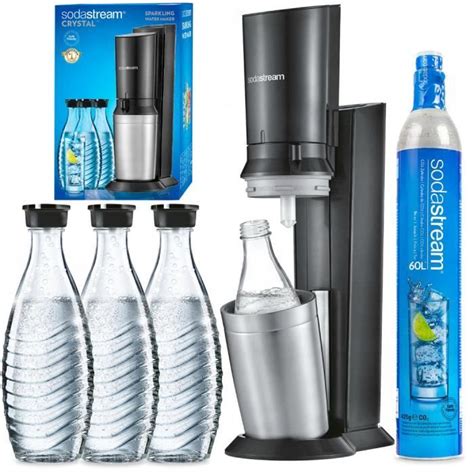 Machine à Soda Sodastream Crystal 20 Avec Carafes En Verre