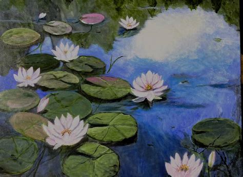 The white lotus. Painting by Berit Wanvik | Saatchi Art