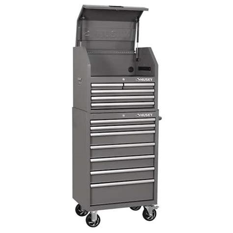 Husky Tool Storage 27 In W Standard Duty Gray Tool Chest Combo