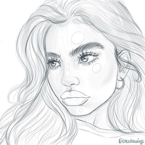 ¸.∘*•♡ 𝓮 𝓶 𝓲 𝓵 𝓲 𝓪 ♡•*∘.¸ on Instagram: “a sketch of @christinanadin 🏻 ...