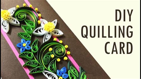 Diy Paper Quilling Card Paper Quilling Flower Handmade Paper