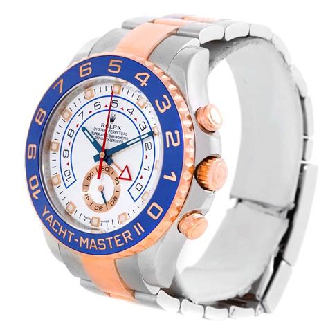 Rolex Yachtmaster Ii Steel K Rose Gold Mens Watch Swisswatchexpo