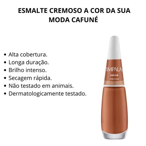 Esmalte Cremoso Impala A Cor Da Sua Moda Cafun Ml