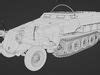 Sd Kfz 251 8 Ausf C Krankenpanzerwagen 3D Model CGTrader