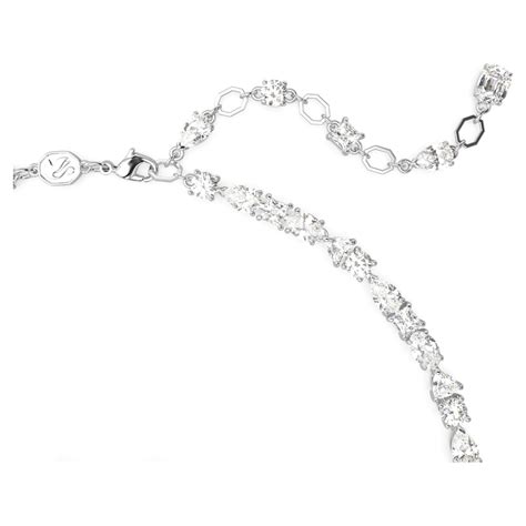 Mesmera Set Mixed Cuts White Rhodium Plated Swarovski